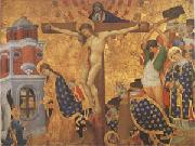 Henri Bellechose Christ on the Cross with the Martyrdom (mk05) USA oil painting reproduction